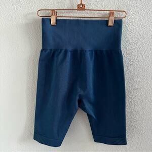 Joy Lab Biker Short Blue Stretch High Waist Athleisure Activewear Small